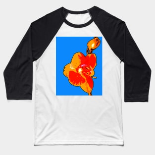 Flower Blooming Abstract Baseball T-Shirt